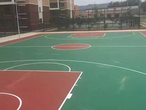 開發區硅PU籃球場